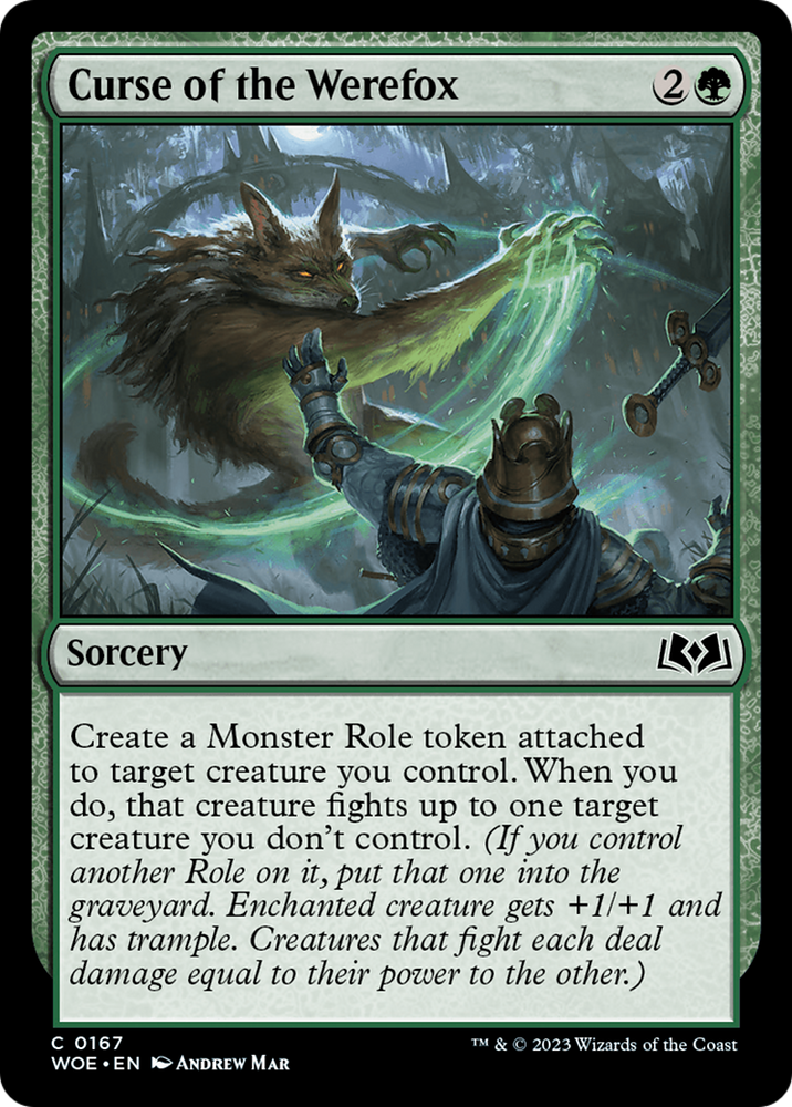 Curse of the Werefox [Wilds of Eldraine] Magic: The Gathering