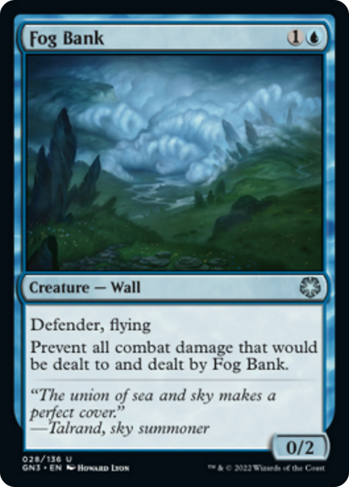 Fog Bank [Game Night: Free-for-All] Magic: The Gathering