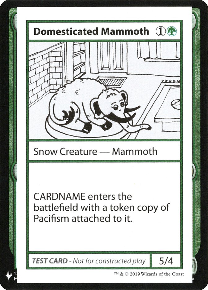 Domesticated Mammoth [Mystery Booster Playtest Cards] Magic: The Gathering