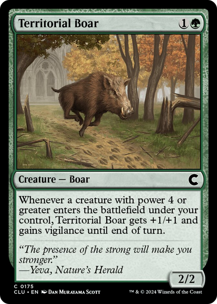 Territorial Boar [Ravnica: Clue Edition] Magic: The Gathering