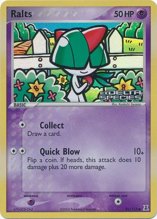 Ralts (81/113) (Stamped) [EX: Delta Species] Pokémon