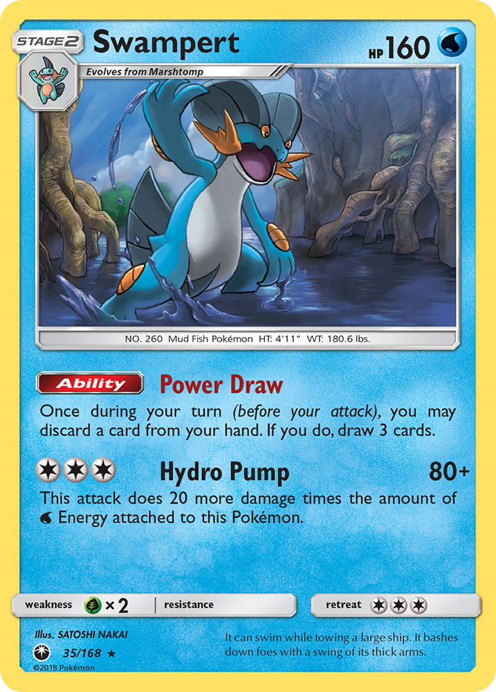 Swampert (35/168) [Sun & Moon: Celestial Storm] Pokémon
