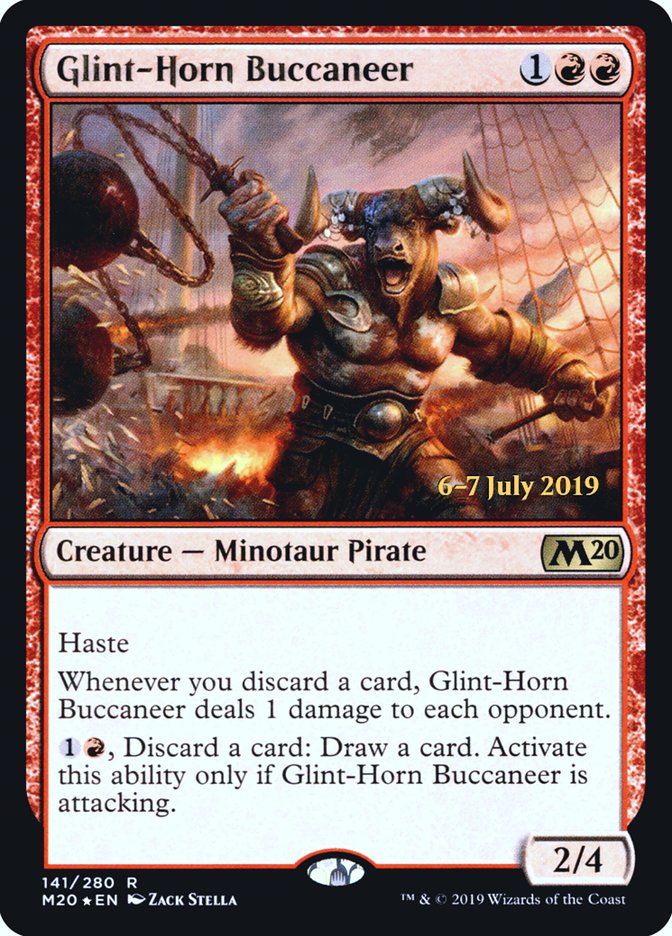 Glint-Horn Buccaneer [Core Set 2020 Prerelease Promos] Magic: The Gathering