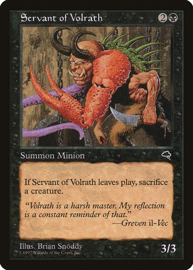 Servant of Volrath [Tempest] Magic: The Gathering