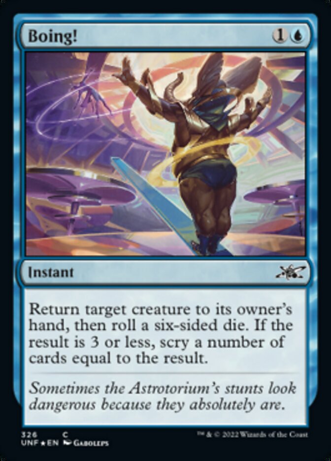 Boing! (Galaxy Foil) [Unfinity] Magic: The Gathering