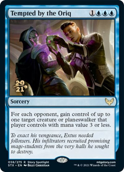 Tempted by the Oriq [Strixhaven: School of Mages Prerelease Promos] Magic: The Gathering