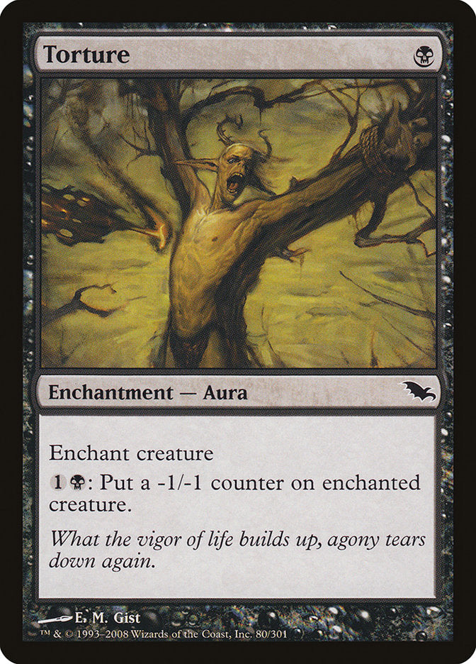 Torture [Shadowmoor] Magic: The Gathering