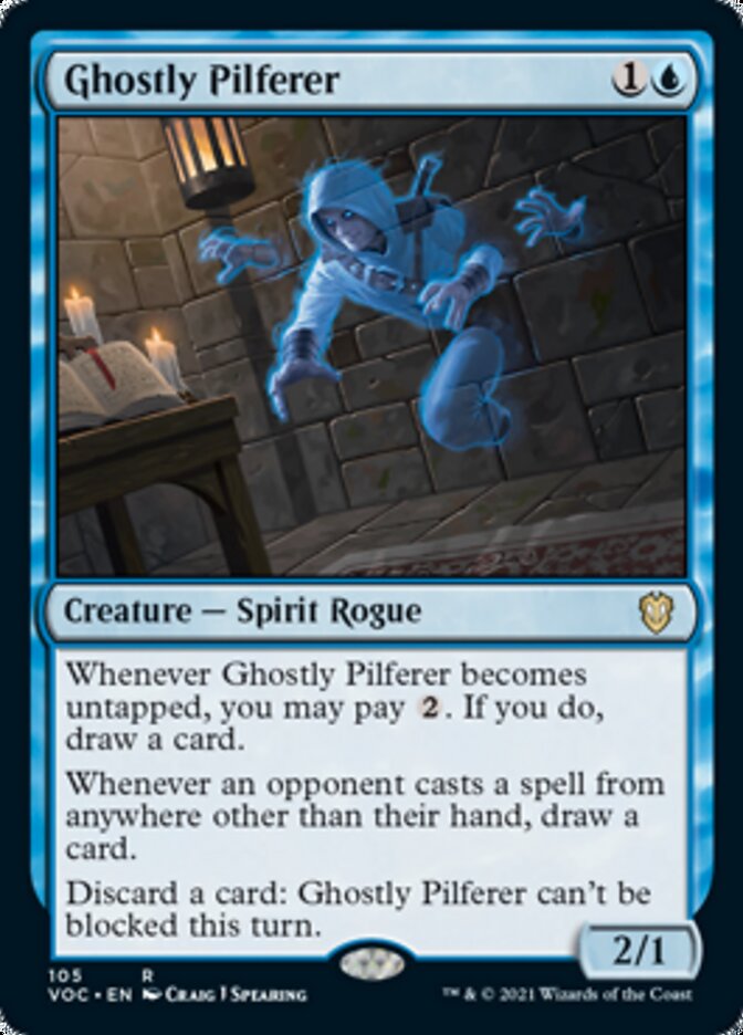 Ghostly Pilferer [Innistrad: Crimson Vow Commander] Magic: The Gathering