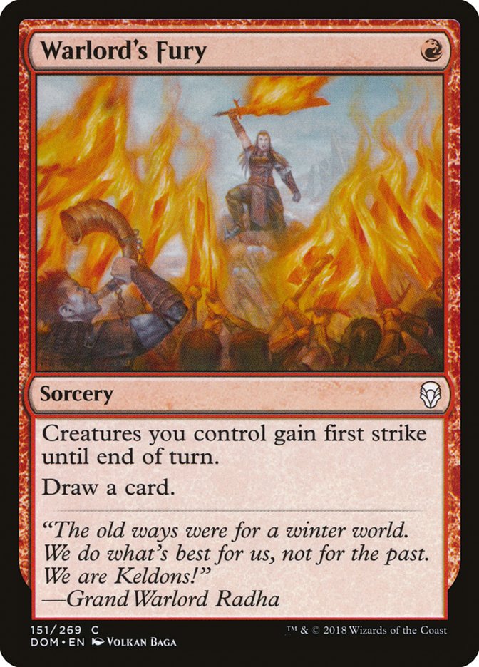 Warlord's Fury [Dominaria] Magic: The Gathering