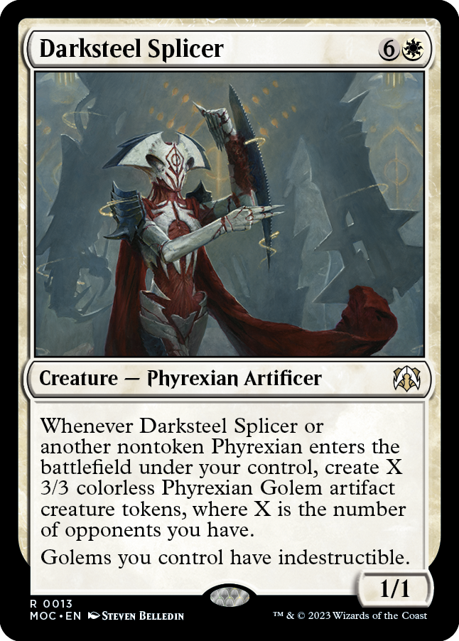 Darksteel Splicer [March of the Machine Commander] Magic: The Gathering