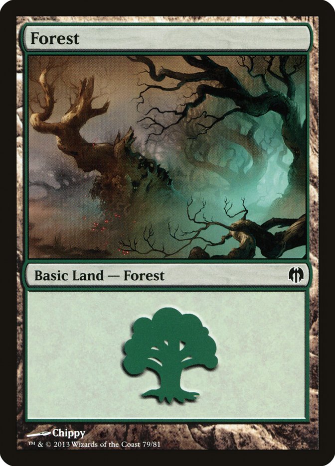Forest (79) [Duel Decks: Heroes vs. Monsters] Magic: The Gathering