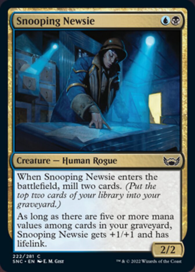 Snooping Newsie [Streets of New Capenna] Magic: The Gathering
