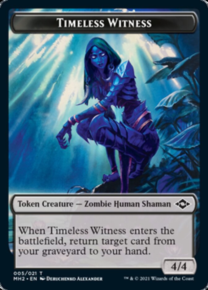 Timeless Witness // Treasure (20) Double-Sided Token [Modern Horizons 2 Tokens] Magic: The Gathering
