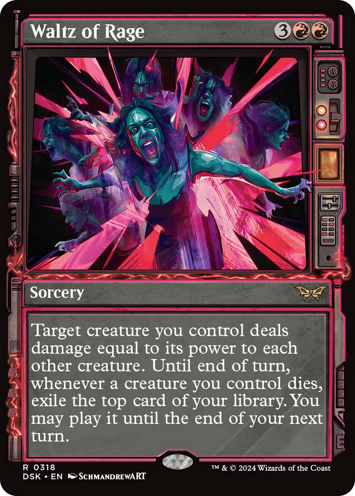 Waltz of Rage (Showcase) [Duskmourn: House of Horror] Magic: The Gathering