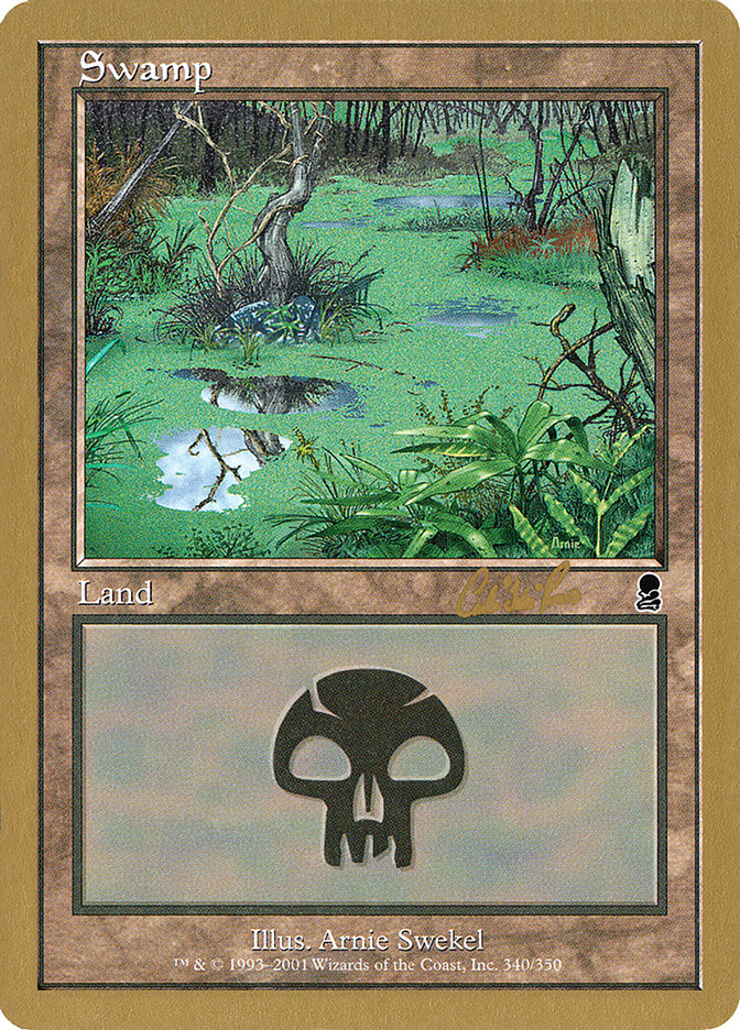 Swamp (cr340) (Carlos Romao) [World Championship Decks 2002] Magic: The Gathering