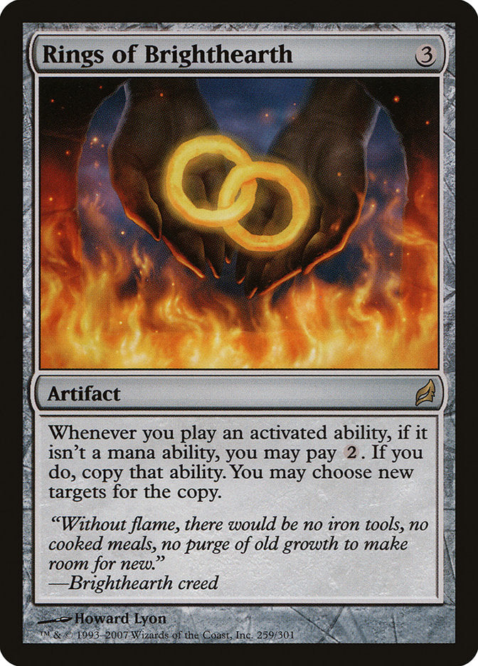 Rings of Brighthearth [Lorwyn] Magic: The Gathering