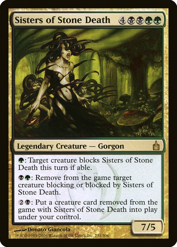 Sisters of Stone Death [Ravnica: City of Guilds] Magic: The Gathering