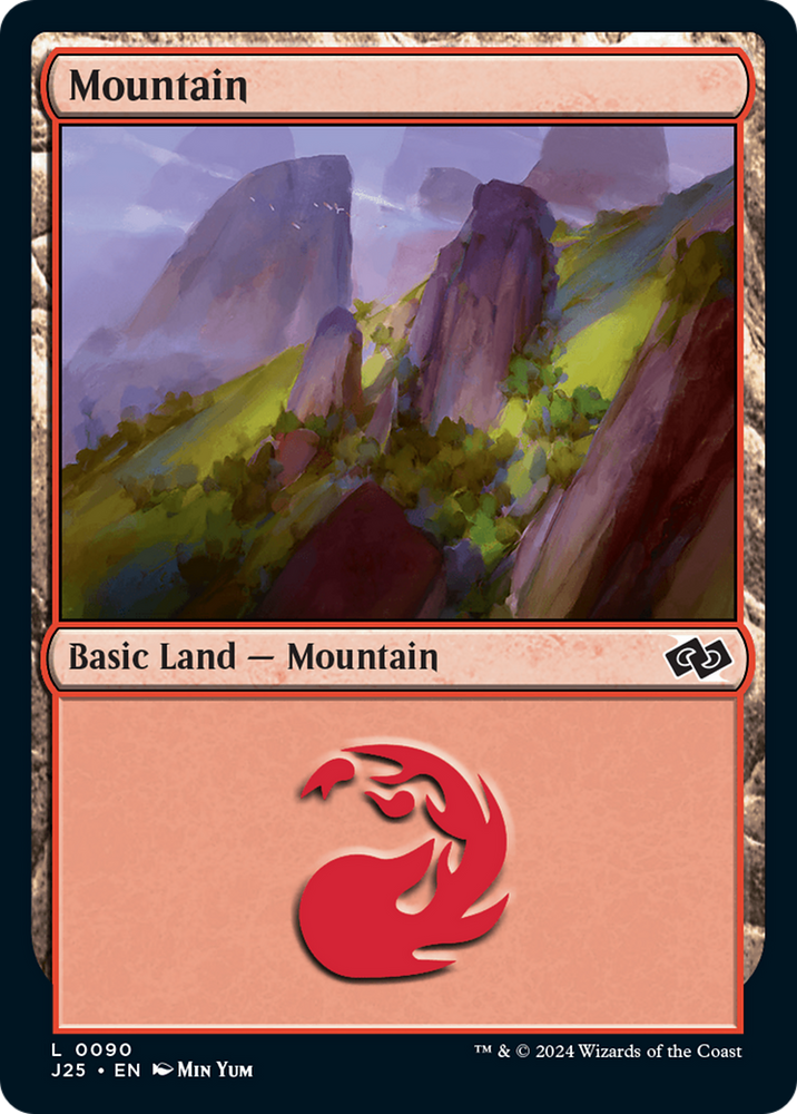 Mountain (90) [Foundations Jumpstart] Magic: The Gathering