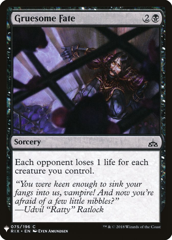 Gruesome Fate [Mystery Booster] Magic: The Gathering