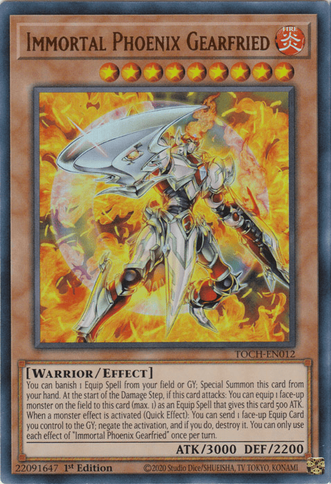 Immortal Phoenix Gearfried [TOCH-EN012] Ultra Rare - Yugioh Cards For Your TCG Needs!