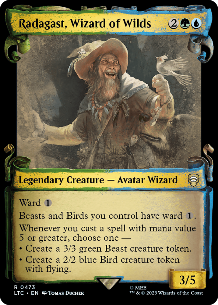 Radagast, Wizard of Wilds [The Lord of the Rings: Tales of Middle-Earth Commander Showcase Scrolls] Magic: The Gathering