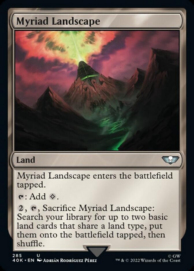 Myriad Landscape [Warhammer 40,000] Magic: The Gathering