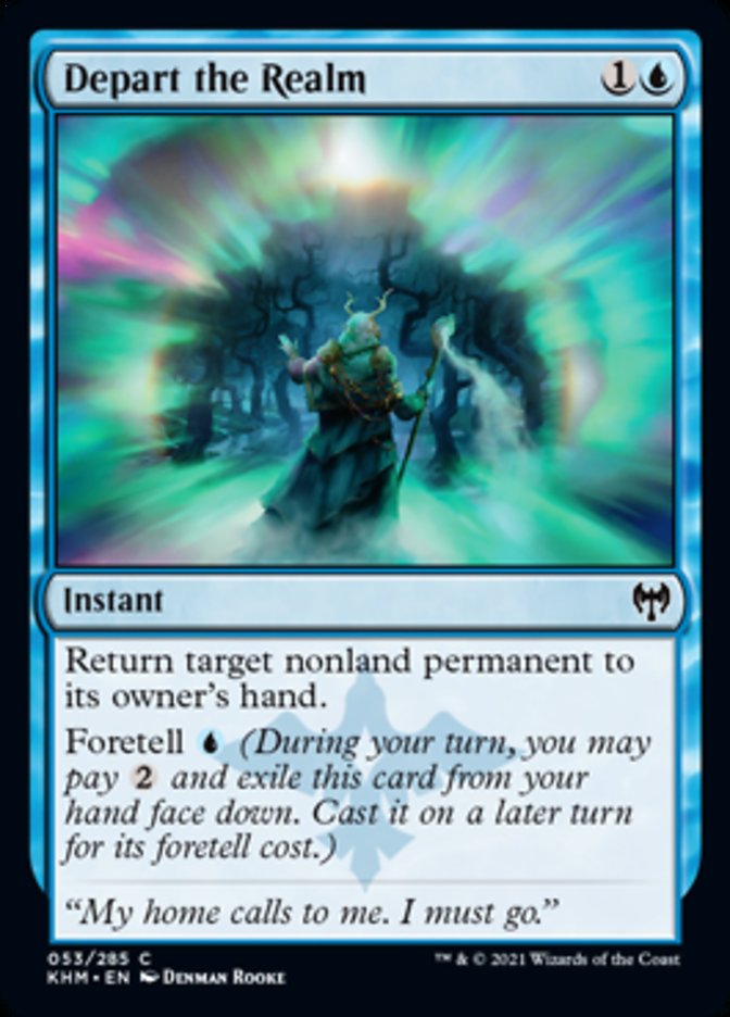 Depart the Realm [Kaldheim] Magic: The Gathering