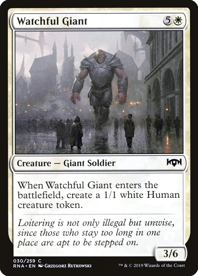 Watchful Giant [Ravnica Allegiance] Magic: The Gathering