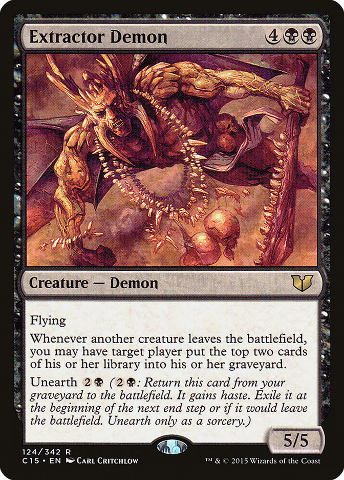 Extractor Demon [Commander 2015] Magic: The Gathering