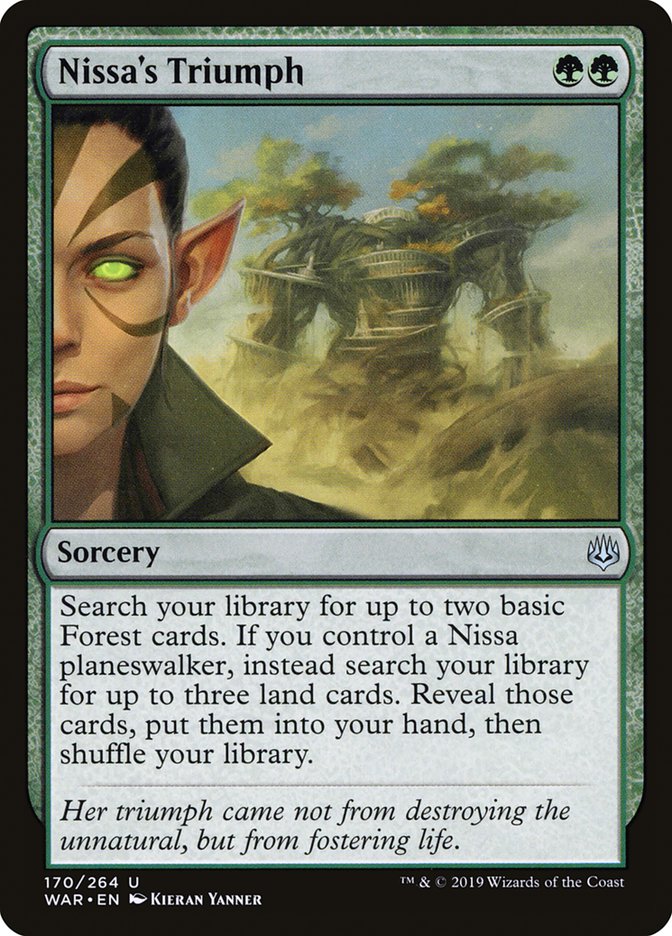 Nissa's Triumph [War of the Spark] Magic: The Gathering