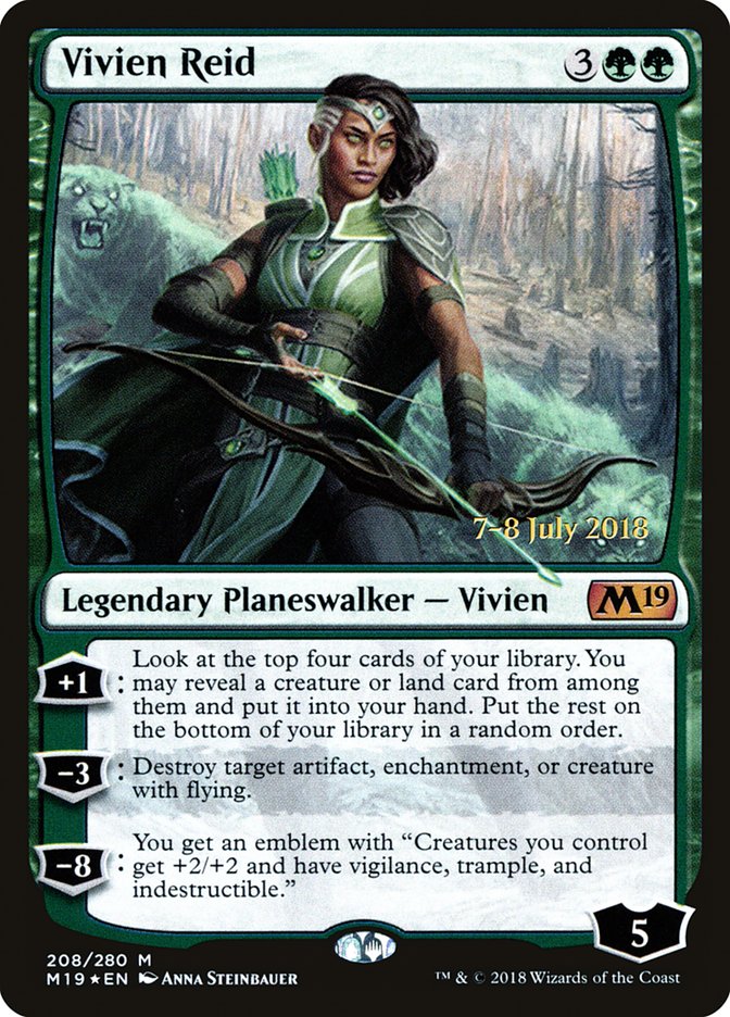 Vivien Reid [Core Set 2019 Prerelease Promos] Magic: The Gathering
