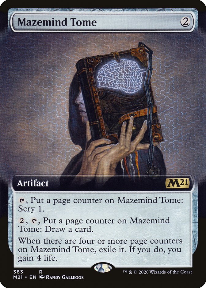 Mazemind Tome (Extended Art) [Core Set 2021] Magic: The Gathering