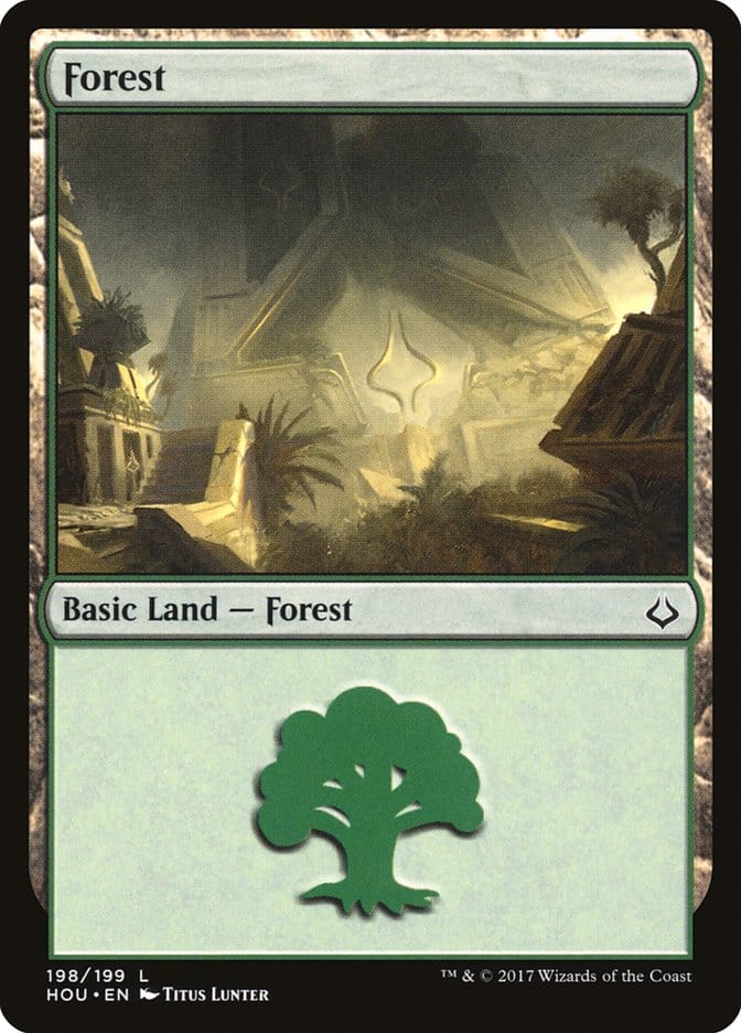 Forest (198) [Hour of Devastation] Magic: The Gathering