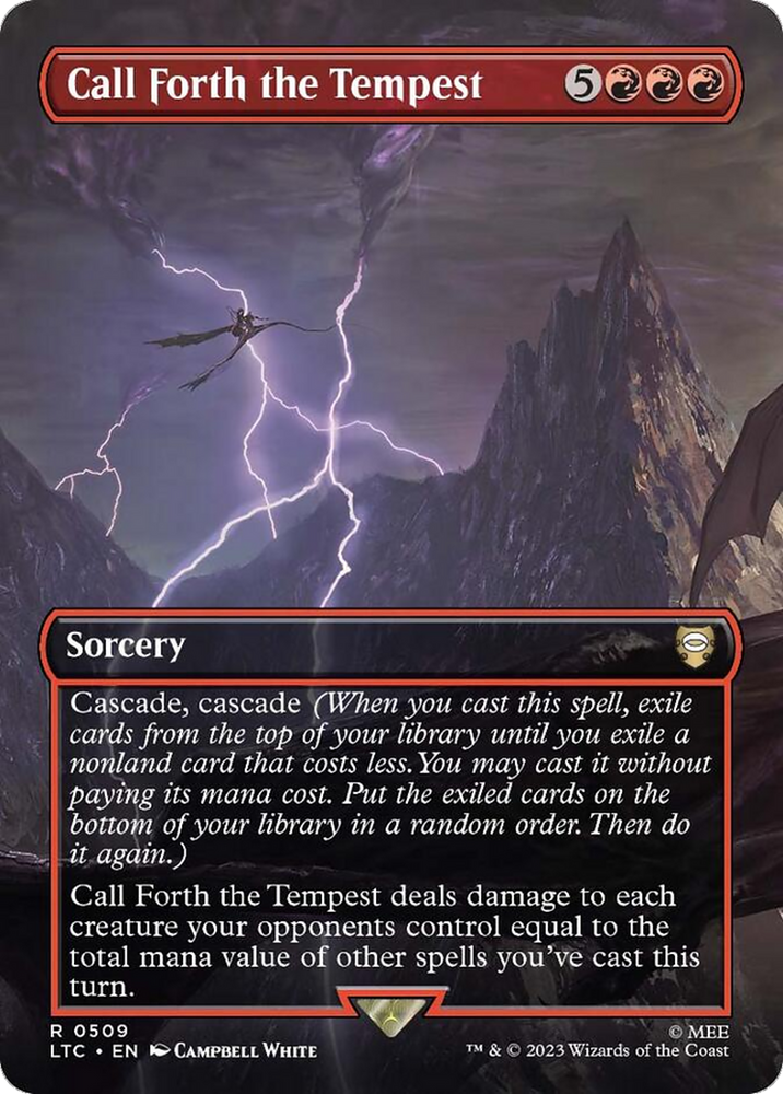 Call Forth the Tempest (Borderless) [The Lord of the Rings: Tales of Middle-Earth Commander] Magic: The Gathering