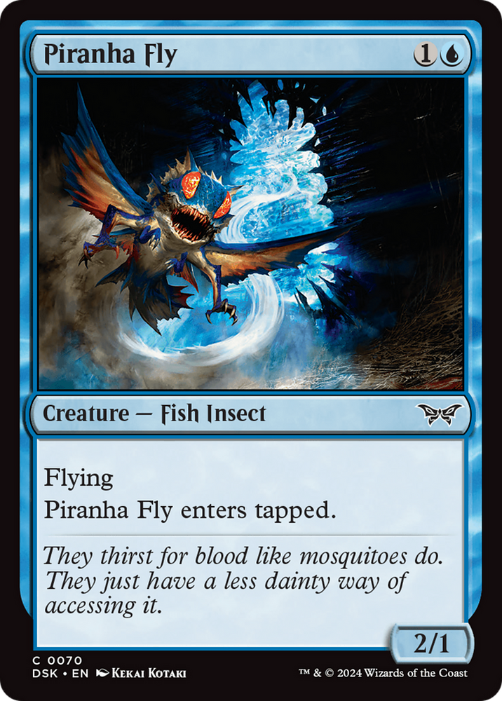 Piranha Fly [Duskmourn: House of Horror] Magic: The Gathering