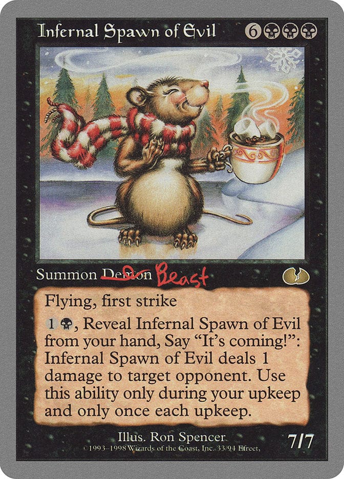 Infernal Spawn of Evil [Unglued] Magic: The Gathering