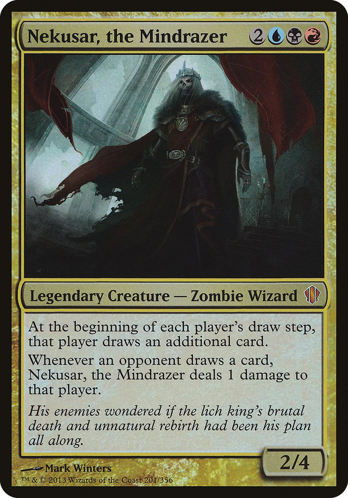 Nekusar, the Mindrazer (Oversized) [Commander 2013 Oversized] Magic: The Gathering