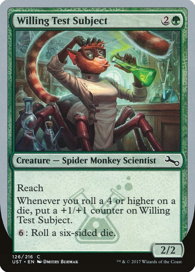 Willing Test Subject [Unstable] Magic: The Gathering