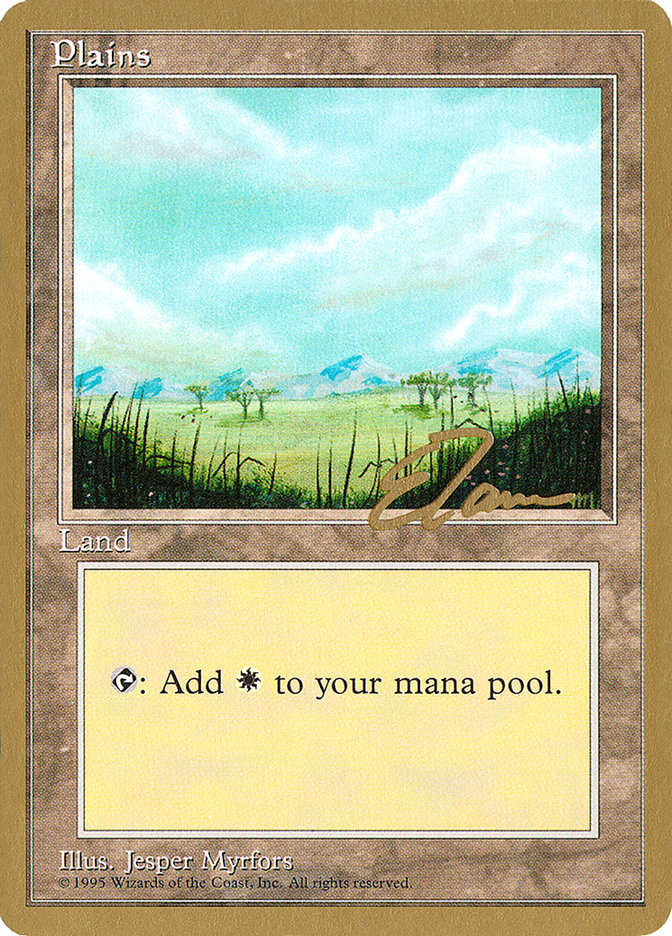 Plains (et365) (Eric Tam) [Pro Tour Collector Set] Magic: The Gathering