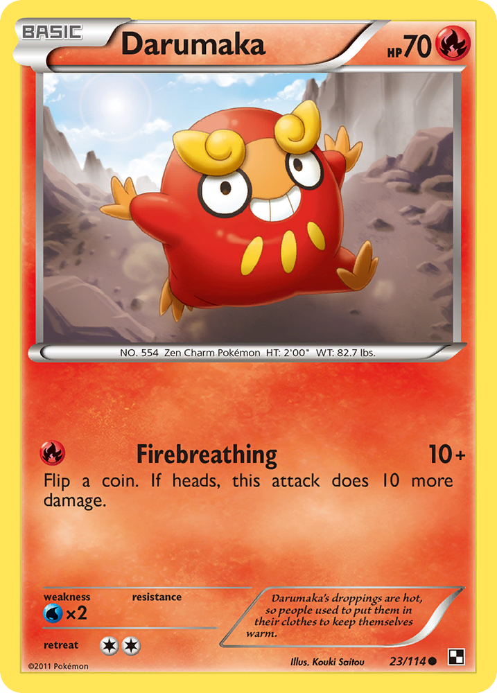 Darumaka (23/114) [Black & White: Base Set] Pokémon