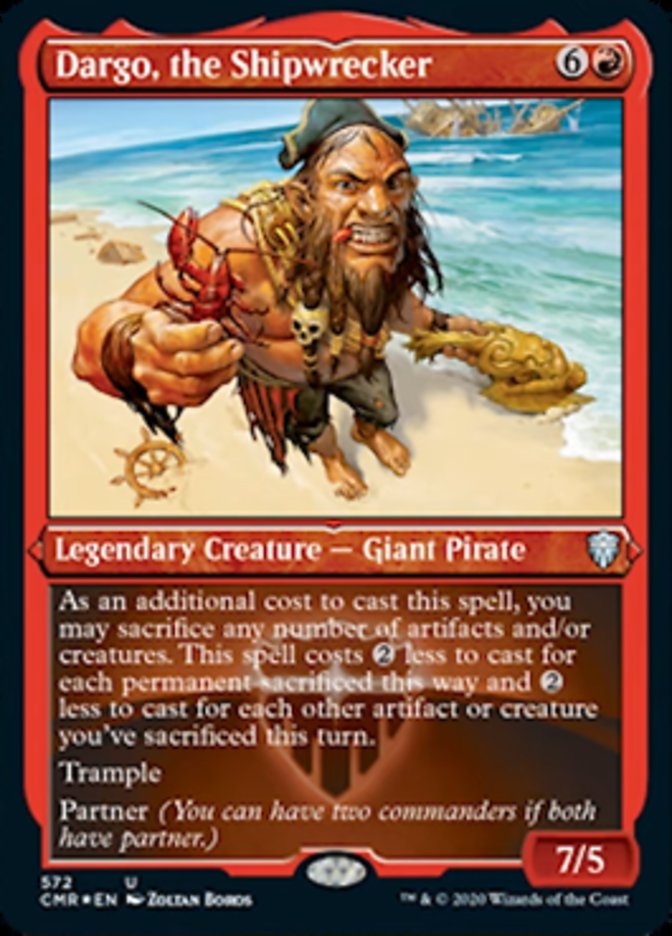 Dargo, the Shipwrecker (Etched) [Commander Legends] Magic: The Gathering