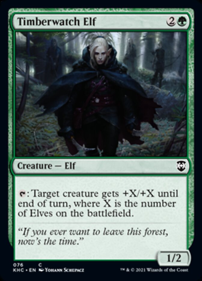 Timberwatch Elf [Kaldheim Commander] Magic: The Gathering