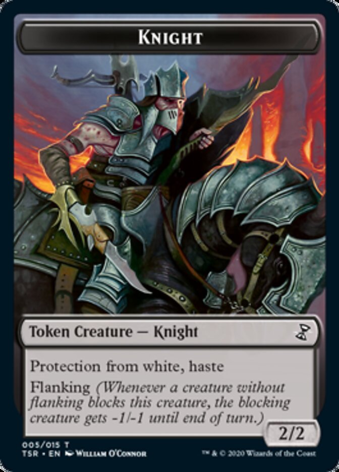 Knight Token [Time Spiral Remastered Tokens] Magic: The Gathering