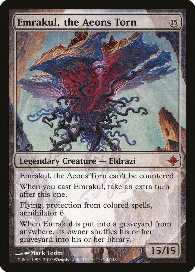 Emrakul, the Aeons Torn [Rise of the Eldrazi] Magic: The Gathering