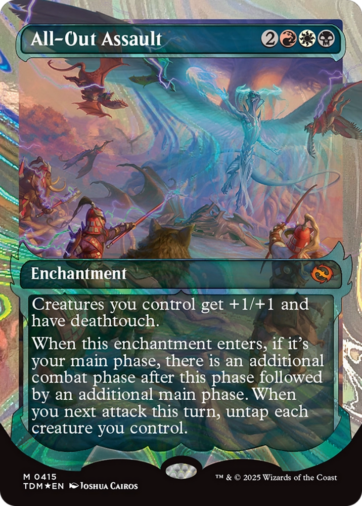 All-Out Assault (Showcase) (Halo Foil) [Tarkir: Dragonstorm] Magic: The Gathering