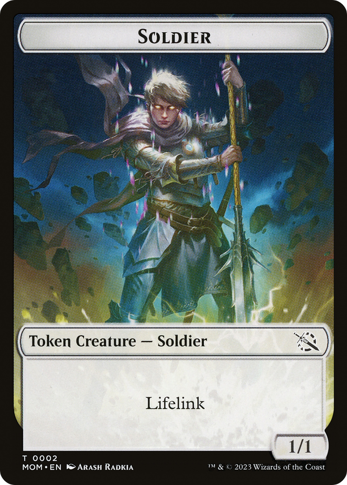 Soldier // Thopter Double-Sided Token [March of the Machine Tokens] Magic: The Gathering