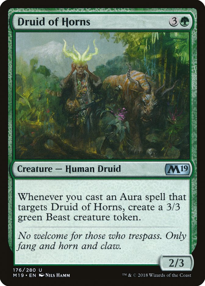 Druid of Horns [Core Set 2019] Magic: The Gathering
