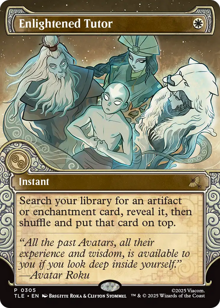 Enlightened Tutor (Showcase) [Avatar: The Last Airbender: Eternal-Legal] Magic: The Gathering