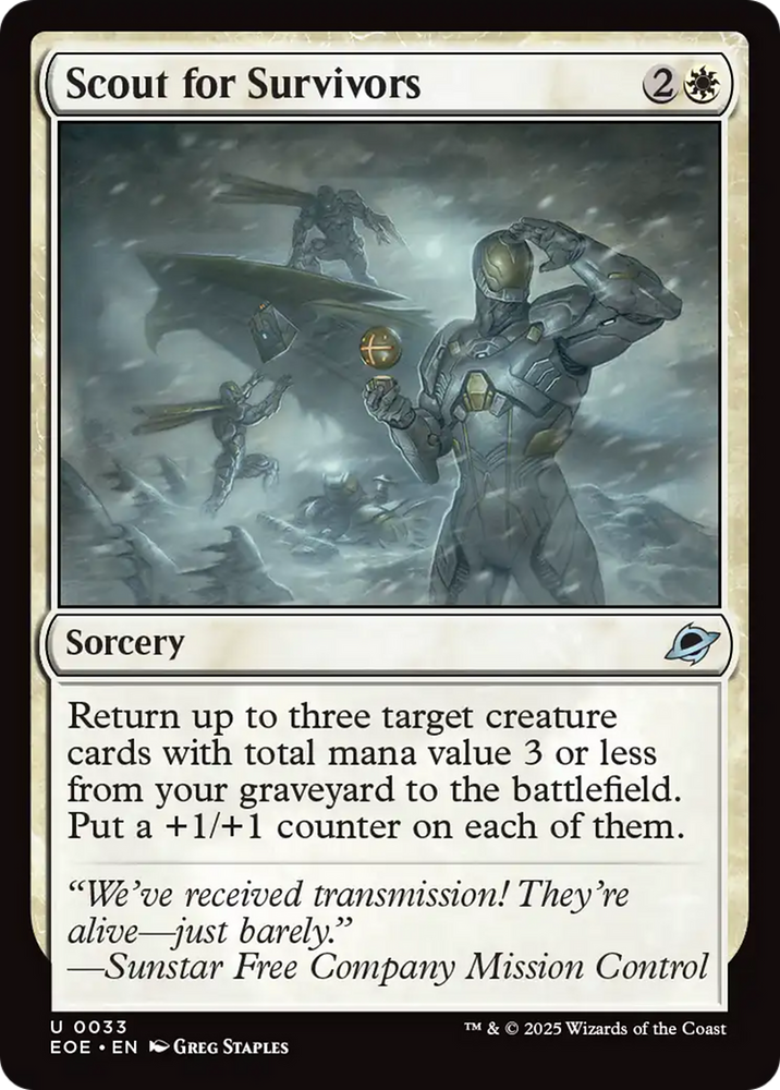 Scout for Survivors [Edge of Eternities] Magic: The Gathering