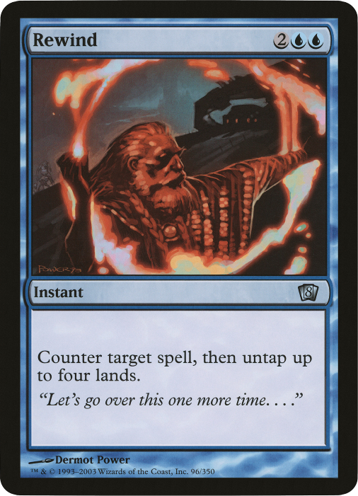 Rewind (Oversized) [Eighth Edition Box Topper] Magic: The Gathering